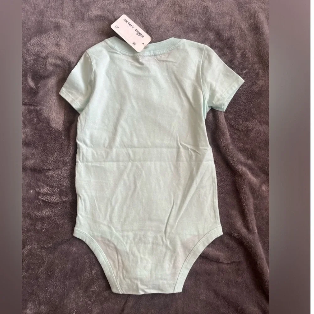 Carter's Daddy's 1st Fathers‎ Day Baby Bodysuit 3mos Mint Green NWT